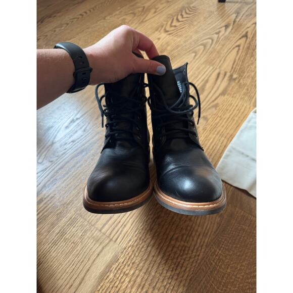 NISOLO Black Leather All-Weather Amalia Boots Size 10 - Picture 14 of 16